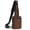 Brown, variant on Anti-Theft Zipper Sling Crossbody Bag, Rfid Blocking, Water Resistant, 1.5L, Unisex, Black
