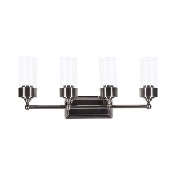 Luminance Esquire 4 Light Wall Sconce Clear Glass Medium Base Bulbs