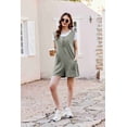 thumbnail image 6 of Ekouaer Women Rompers Summer Short Overalls Waffle Jumpsuit Casual One Piece Beach Outfits Vacation Clothes, 6 of 6