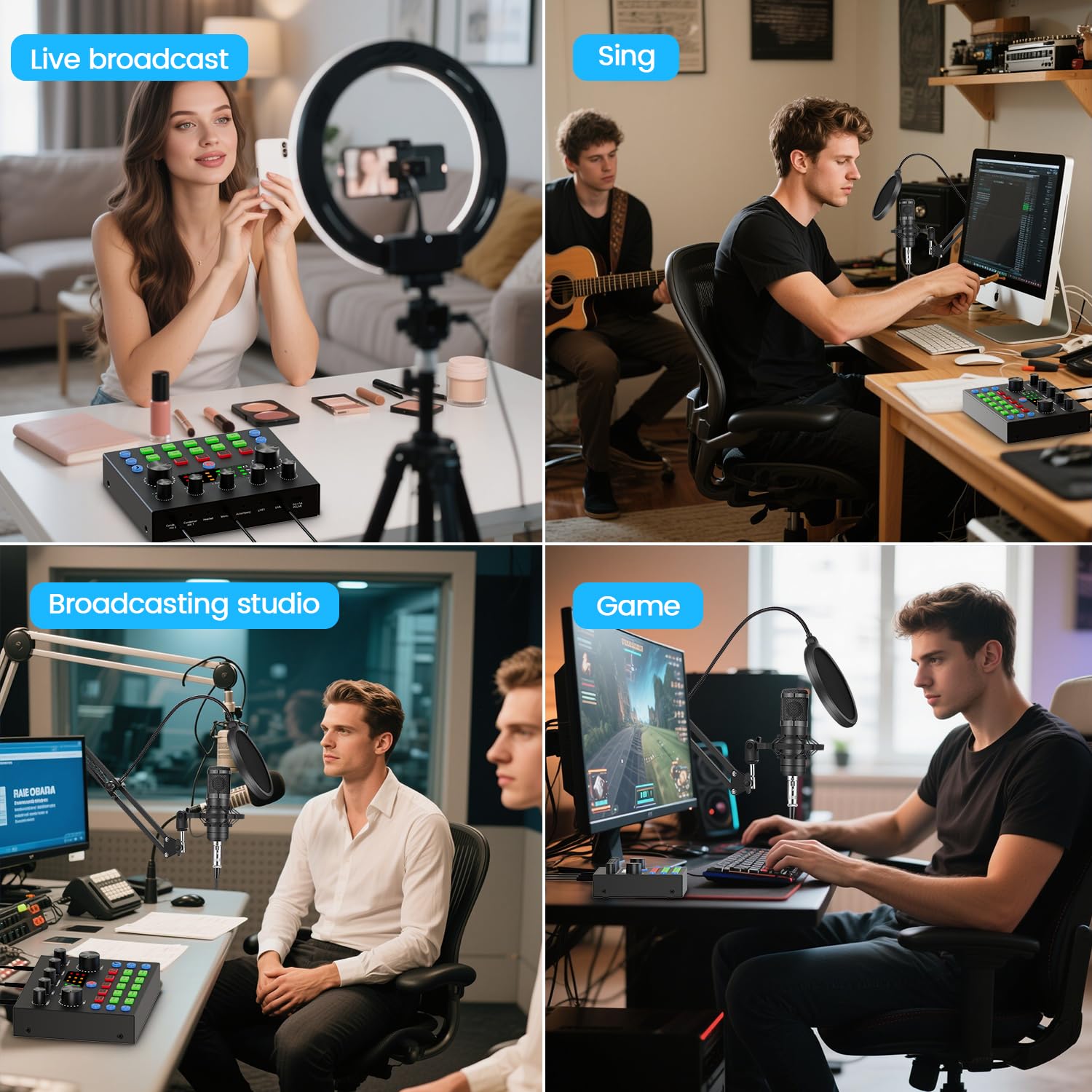 ZealSound Podcast Equipment Studio Bundle With Voice Changer photo 7