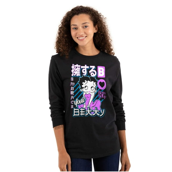 Retro Cartoon Embrace Your Betty Women's Long Sleeve T Shirt Brisco Brands S