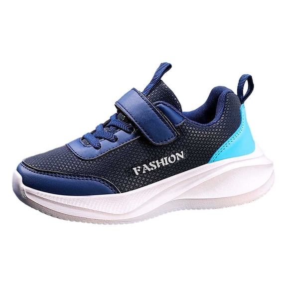 Krdevn Girls Breathable Mesh Athletic Sneakers - Lightweight Comfortable Casual Running Shoes with Non- Flexible Sole for Active Kids,9-10 Years