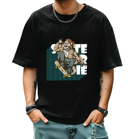 Men's Short Sleeve Graphic T shirt Collection Summer New Trend Sports Shirt Select