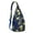 Blue-3, variant on Lemon Print Sling Backpack - Cute & Stylish Hiking Bag for Summer Adventures | Vibrant Lemon Yellow Design with Floral Accents | Perfect for Travel, Hiking, and Everyday Use | Lemon Lover’s Backpack