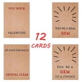 thumbnail image 6 of IKOMMI Valentines Day Gifts for Kids - 12 Pack Valentines Cards with Heart-Shape Crystals - Valentine Gift Exchange for Boys Girls Toddlers Class Classroom School Party Favor, 6 of 9