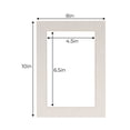 thumbnail image 3 of White Linen Acid Free 8x10 Picture Frame Mats with White Core Bevel Cut for 5x7 Pictures - Fits, 3 of 3