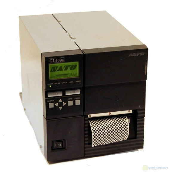 Restored SATO GL408e Thermal Barcode Label Printer (WWGL08001) USB, 203 dpi, Direct Thermal / Thermal Transfer (Refurbished)