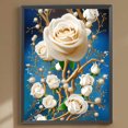 thumbnail image 1 of Cuadros Decorativos 5D bricolaje taladro redondo completo diamante pintura flor kit decoración del hogar arte artesanía (3) Wdftyju embutido en tela, 1 of 1