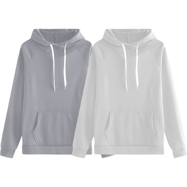 Chandail à Capuchon pour Femmes, Comdrip Chandail à Capuchon pour Femmes d'Automne et d'Hiver, Mode, Grande Taille, Chandails à Capuchon pour Femmes Gris m