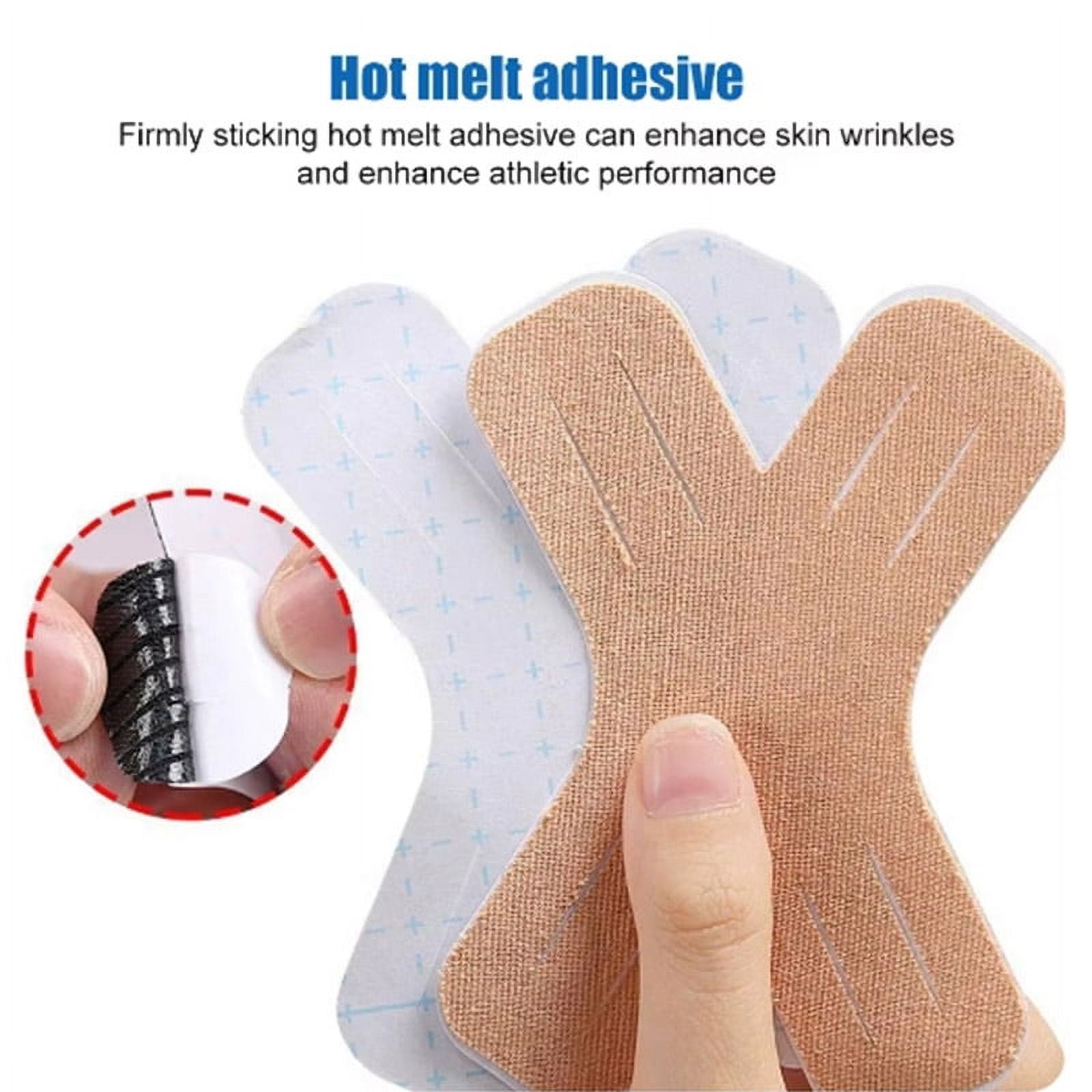 20pcs Kinesiology Tape Elastic Therapeutic Sports Tapes for Knee Shoulder and Elbow, Waterproof Athletic Physio Muscles Strips