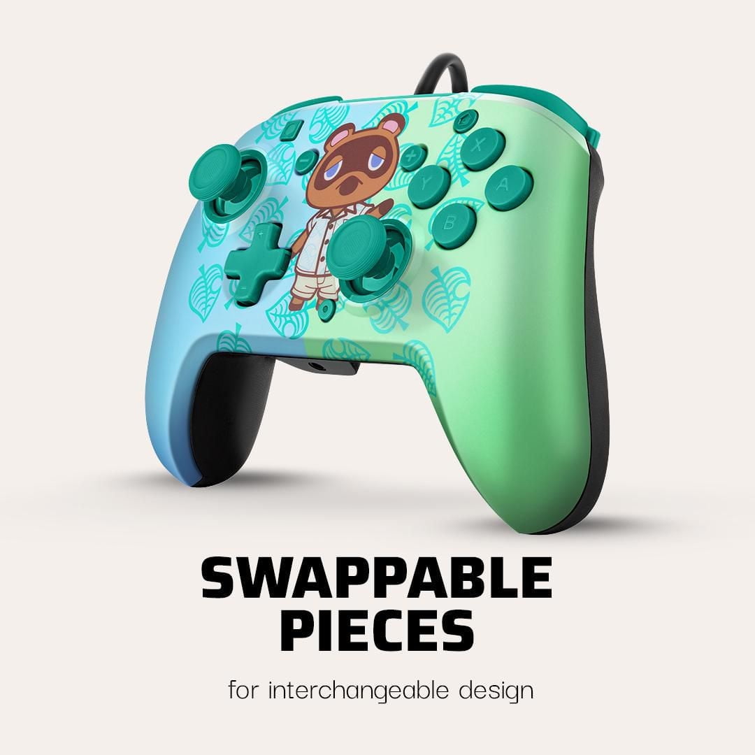 Faceoff Deluxe+ Audio Wired Controller: Animal Crossing Tom Nook