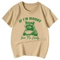 thumbnail image 1 of TZEWGL T-Shirts pour Tout-Petits Imprimé Animal Mignon Col Rond Manches Courtes Blouse pour Filles Garçons Taille 8-9T, 1 of 4
