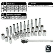 GreatNeck Mechanic's Tool Socket & Ratchet Set, 82 Pieces