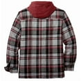 thumbnail image 6 of Men's Flannel Shirt Coat Quilted with Polyfill Insulated, 6 of 8
