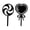 BLACK, variant on Vinyl Wall Art Decal - Valentine Candy - 4" x 4.5" - Trendy Cute Dessert Design Sticker For Home Office Kitchen Restaurant Laptop Mugs Thermos Notebook Bumper Sticker Decor