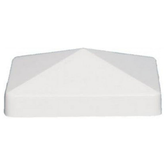 5 x 5 Pyramid Pvc Post Cap, White