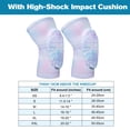 thumbnail image 4 of TUOYR Compression Padded knee Sleeve Knee Protection Anti-Slip Leg Sleeve with Protective Pad for Football Basketball Baseball Volleyball - Adult & Youth Size (Scale Pink, 1 Pair), 4 of 8