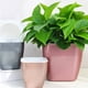 thumbnail image 5 of Bewildely Decore el jardín con macetas con estilo - Macetas duraderas para interiores y exteriores para plantas de interior Lavabo interior Jardín y Patio cuadrado plata oro G109, 5 of 6