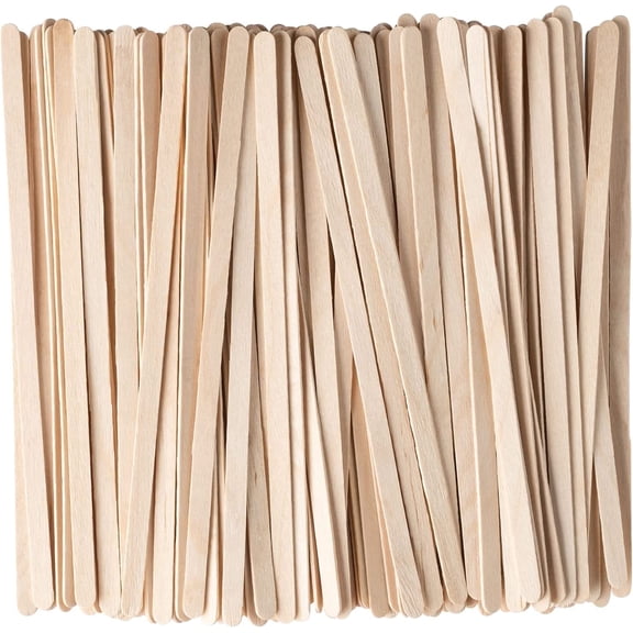 GUSTO 5.5" Wooden Coffee Stirrers Wood Stir Sticks for Coffee Bar, 500-Pack