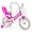 Rose Red, variant on Costway Girls Bike, 20” Kids Bicycle with Basket, Doll Seat, Colorful Streamers, Reflectors Rose Red
