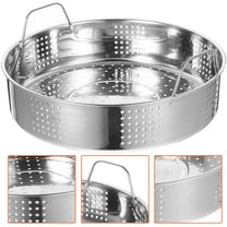 RENACLIPY Stainless Steel Food Steamer Basket with Handles Kitchen Steamer Basket Silver