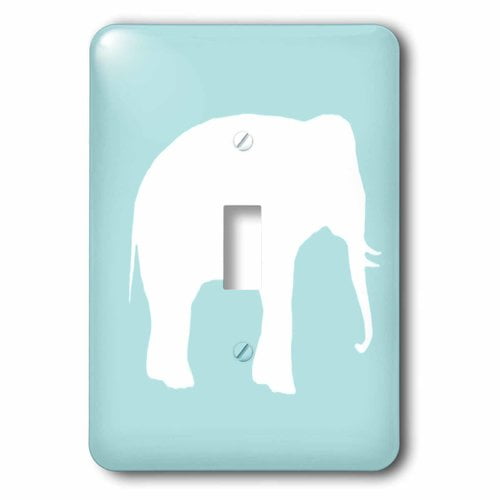 3dRose lsp/_159844/_2 Plain Mint Blue Light Turquoise-Grey-Gray Modern Contemporary Simple Pastel Teal Solid Color Double Toggle Switch
