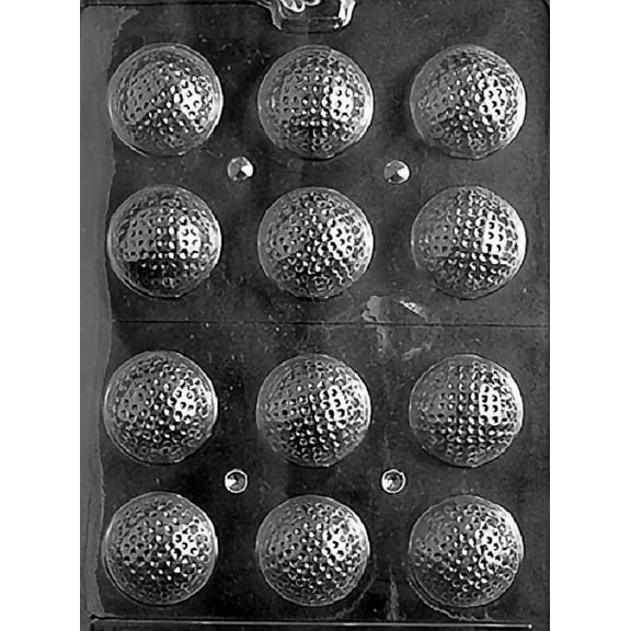 Grandmama's Goodies S051 Golf Ball 3D Chocolate Candy Soap Mold with Exclusive Molding Instructions