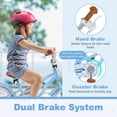 thumbnail image 6 of Costway 18" Kids Bike Toddler Bicycle with Training Wheel Kickstand for 4-8 Years Navy, 6 of 9