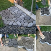 Walk Stone Maker, Cobblestone Walkway Maker, Patio Garden Path Driveway Concrete Stepping Mold, Suitable for use with construction workers, DIY road surfacing.