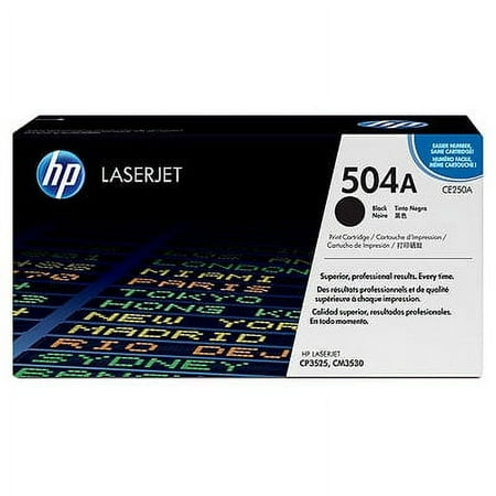 UPC: 0883585595686 | HP 504A (CE250A) Toner Cartridge Black.