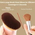 thumbnail image 3 of Brocha de maquillaje EOICCEOH extra grande para autobronceador y bronceador, 3 of 7