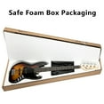 thumbnail image 4 of Gjazz Electric 5 String Bass Guitar Full Size with Bag Strap Pick Connector Wrench Tool, Brown, 4 of 8