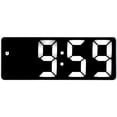 thumbnail image 4 of Garosa Reloj Despertador Digital 6.3 x2.7in LED Espejo Despertador USB Mesa Digital electrónica Recargable para Dormitorio, mesita de Noche, Oficina(Negro) Ecomeon no, 4 of 6