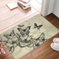 thumbnail image 2 of Non Slip Door Mat, Vintage Floral (4) Fast Drying Bath Tub Mats, Absorbent Bathroom Rugs Entrance Welcome Mat, Bath MatS for Tub, Floor, Home, Kitchen, Hotel,16x24in, 2 of 6