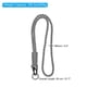 thumbnail image 2 of Uxcell Cinta de cuello Paracord con llavero trenzado fuerte, con clip y anillo para llaves gris, 2 of 5