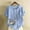 Light Blue, variant on Short Sleeve Summer Tops for Women Floral Crew Neck Graphic Tees Faux Linen Crew Neck Women Shirts L