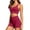 Watermelon Red, variant on bravefron Women 2 Pieces Workout Sets Spaghetti Straps Camis High Waist Biker Shorts 2 Piece U Neck Crop Tank Top Shorts Athletic Gym Yoga Outfits Activewear