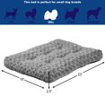 thumbnail image 2 of Cama para mascotas, cama de lujo para perros y gatos, ideal para jaulas de perros, lavable a máquina y apto para secadora, Gris, 24 pulgadas, 2 of 4