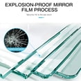 thumbnail image 6 of 36" Black Round Wall Mirror Modern Accent Mirror Wall Decor Circle Mirror Aluminum Alloy Frame Bathroom Wall Mounted Mirror, 6 of 7
