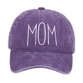 thumbnail image 3 of Sombrero de béisbol de mamá bordado, regalo del día de la madre, gorra de béisbol para mujeres, para senderismo Púrpura, 3 of 8