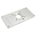 thumbnail image 1 of Machine Multifunctional Router Table Insert Plate Woodworking Benches Aluminium Wood Router Trimmer Models Engraving Machine with 4 Rings Tools, 1 of 7