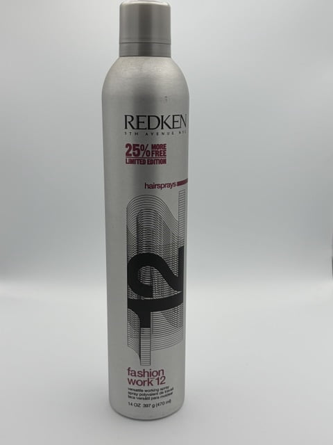 Redken Fashion Work 12 Hairspray, 9.8 oz - Fast Drying, Fine-Mist