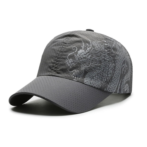 Flmtop Sunshade Cap Ultralight Quick Drying Chinese Style Dragon