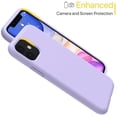 thumbnail image 4 of Liquid Silicone Case Compatible with iPhone 11 6.1 inch(2019), Gel Rubber Full Body Protection Shockproof Cover Case Drop Protection Case (Light Purple), 4 of 5