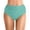 Mint Green, variant on MIASHUI Women's High Waist Bikini Set with Ruched Briefs and Full Coverage Swimsuit Bottom for Beach Sports Yoga Brown,S
