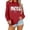 Red, variant on SRZYMJ Thanksgiving Pumpkin Sweatshirts Womens Pumpkin Letter Graphic Sweater Fall Thankful Long Sleeve Pullover Tops