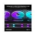 thumbnail image 4 of Phanteks PHF140D30R_DRGB_PWM_BK01 D30-140 ARGB PWM 140mm Fan Reverse Airflow Black, 4 of 5