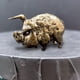 thumbnail image 5 of Estatua de cerdo de latón, miniescultura, colección decorativa de recuerdo, figura de animal linda para decoración de mesa, dormitorio, sala de estar viejo dorado, 5 of 7