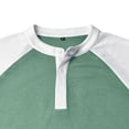 thumbnail image 7 of ZHOGXU Fashion Patchwork Short Sleeve O Neck Men's T Shirts With Button Comfortable Everyday Wear, 7 of 7