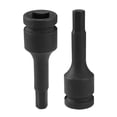 thumbnail image 5 of Uxcell 3.07'' H11/32 Impact Hex Bit Socket Square Drive Tamaños SAE Acero de Molibdeno Cromado Negro 1 Paquete, 5 of 5